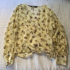 Zara floral blouse